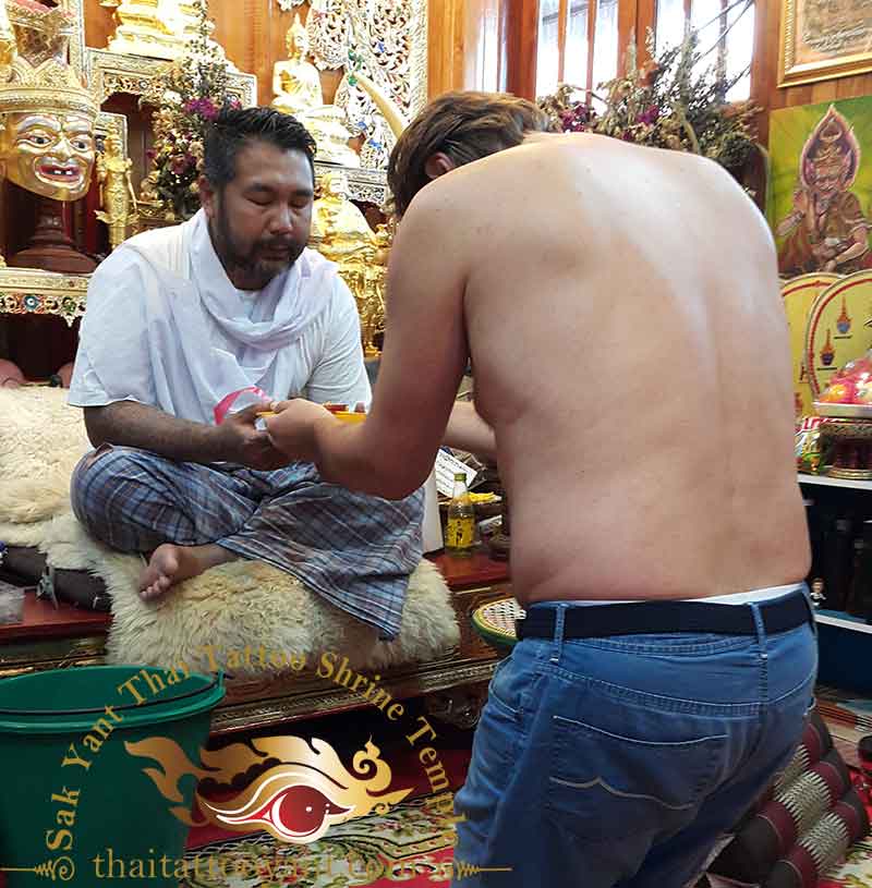 Sak Yant Thai Tattoo Blessing Offering