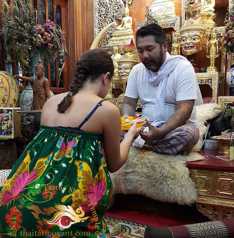 Sak Yant Thai Tattoo Blessing Offering