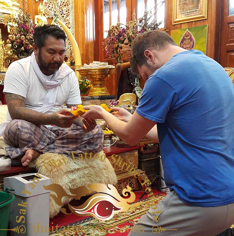 Sak Yant Thai Tattoo Blessing Offering