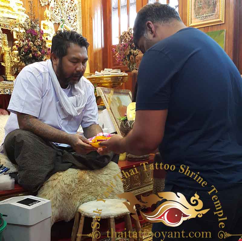Sak Yant Thai Tattoo Blessing Offering