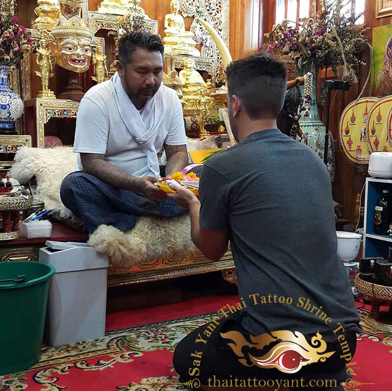 Sak Yant Thai Tattoo Blessing Offering
