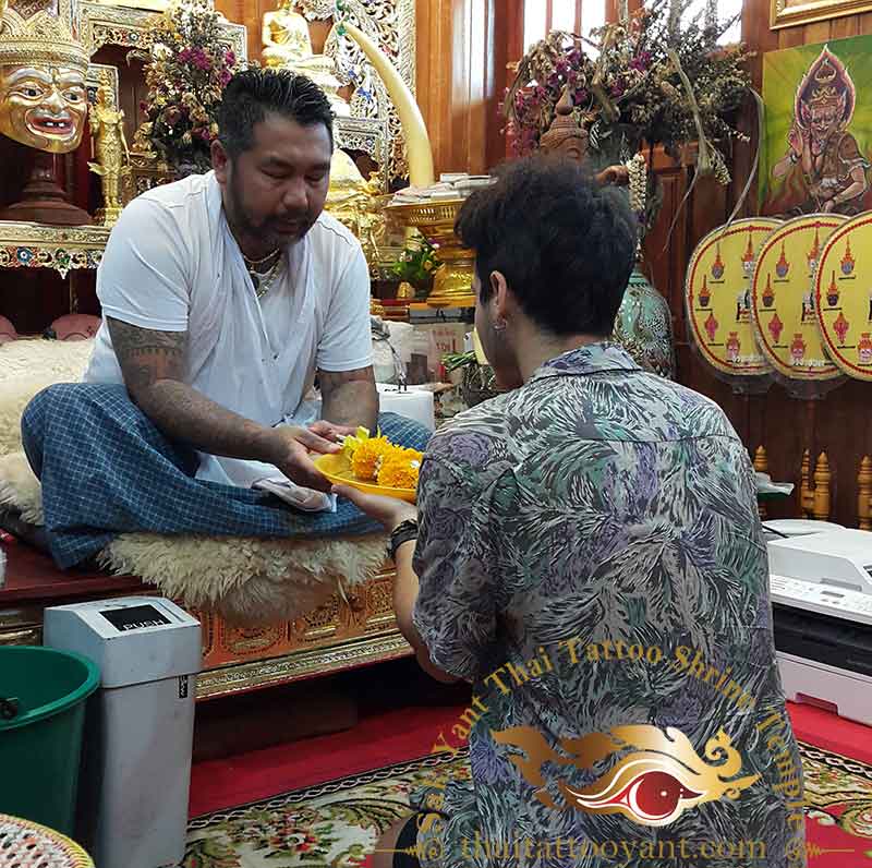 Sak Yant Thai Tattoo Blessing Offering