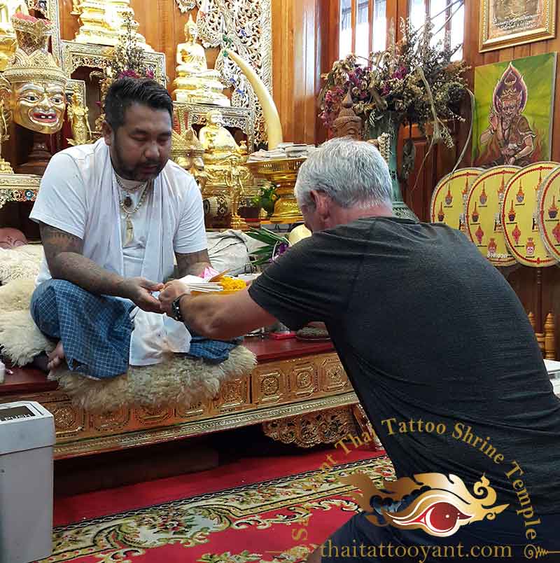 Sak Yant Thai Tattoo Blessing Offering