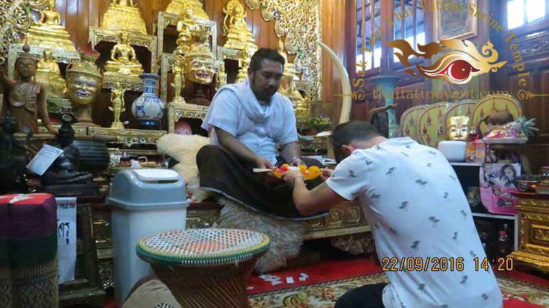 Sak Yant Thai Tattoo Blessing Offering