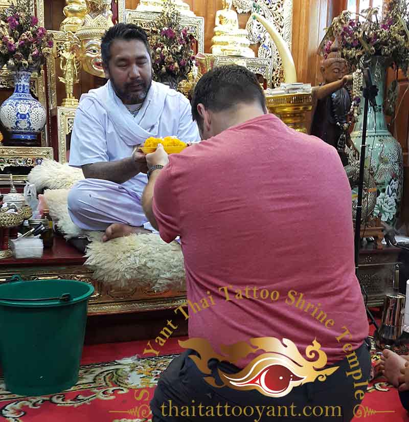 Sak Yant Thai Tattoo Blessing Offering