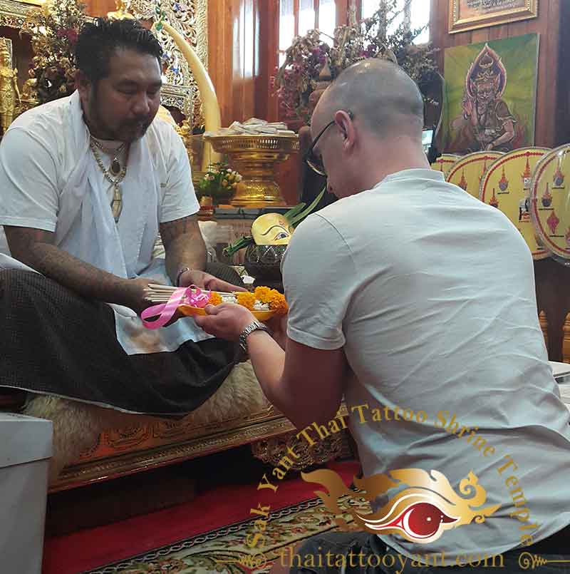 Sak Yant Thai Tattoo Blessing Offering