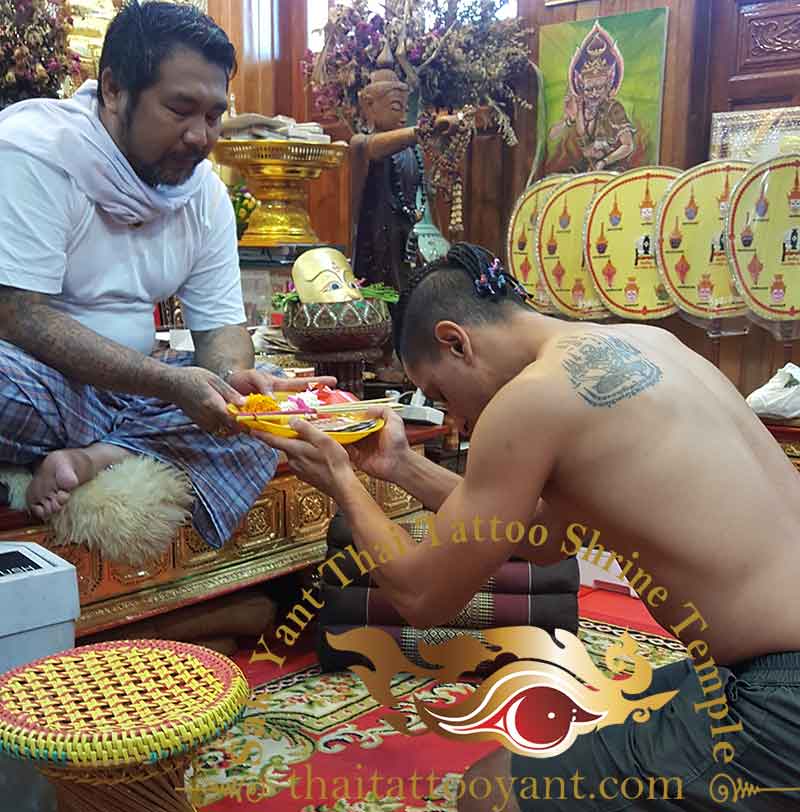 Sak Yant Thai Tattoo Blessing Offering