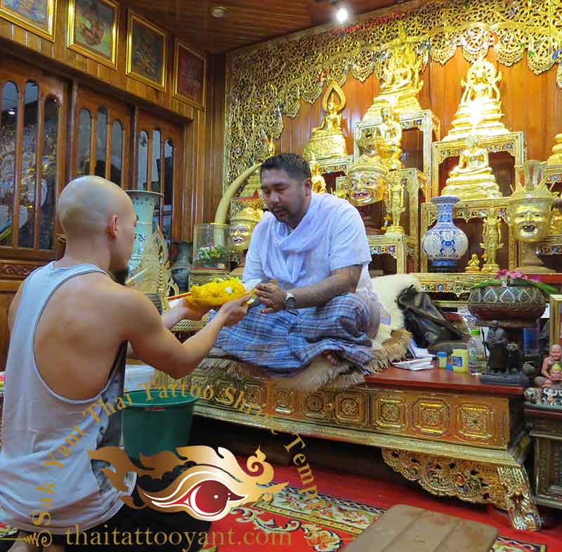Sak Yant Thai Tattoo Blessing Offering