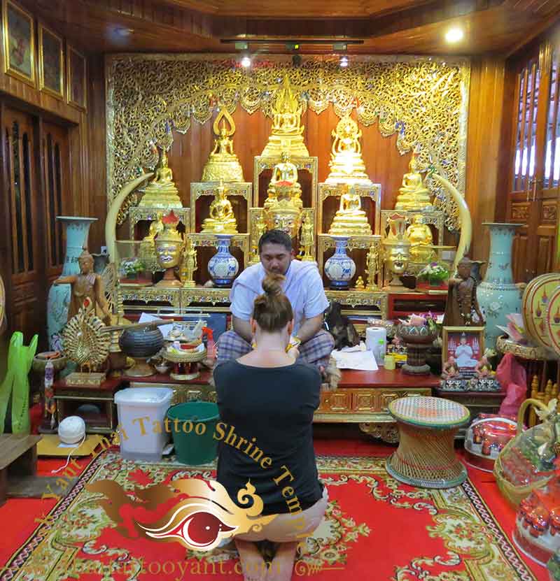 Sak Yant Thai Tattoo Blessing Offering