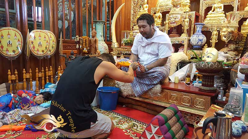 Sak Yant Thai Tattoo Blessing Offering