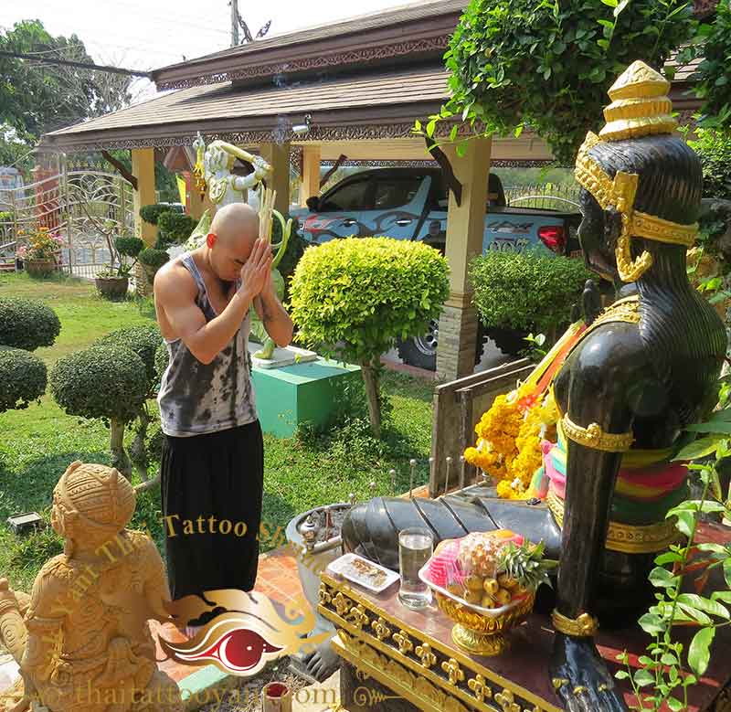 Shrine Temple Sak Yant Thai Tattoo