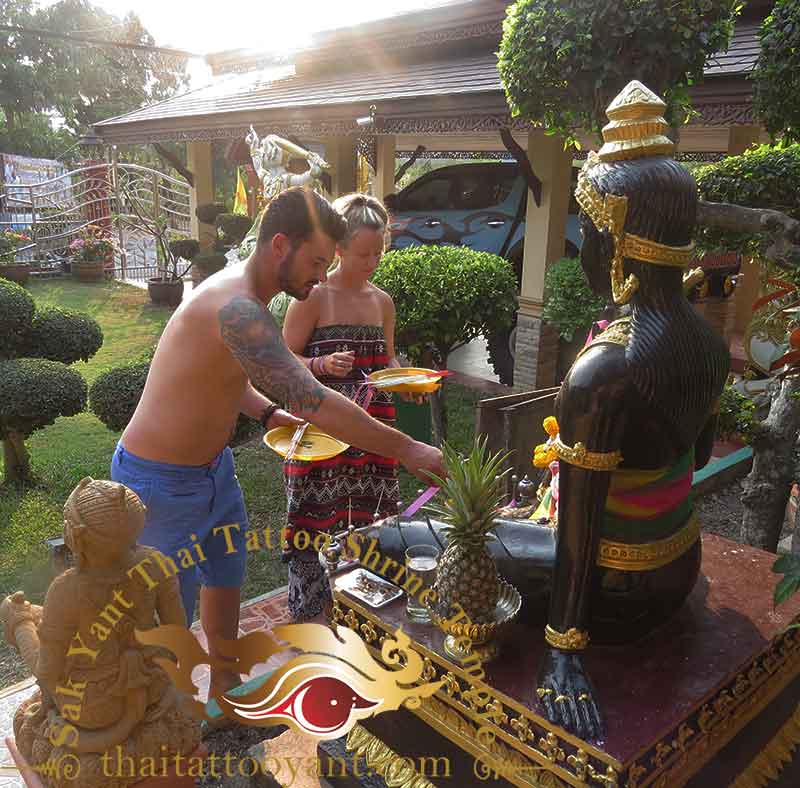 Shrine Temple to Sak Yant Thai Tattoo