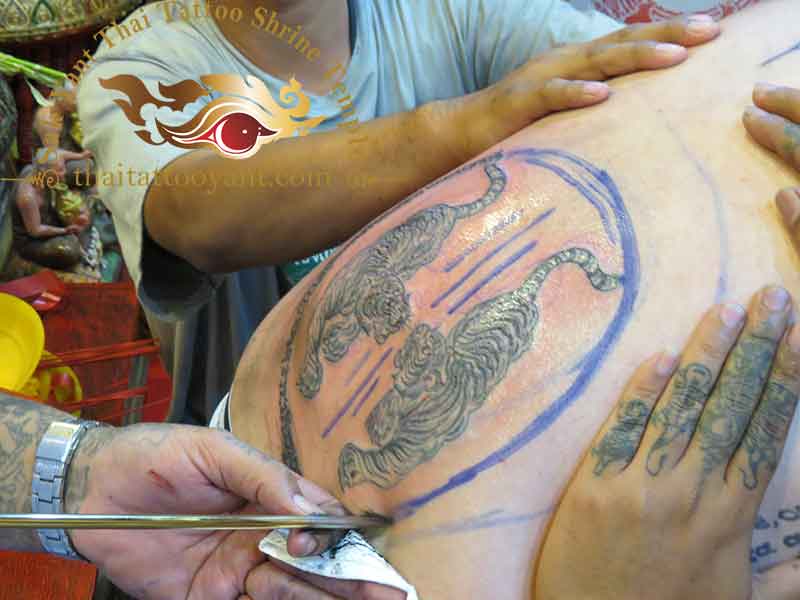 Suea Tigers Sak Yant Thai Tattoo