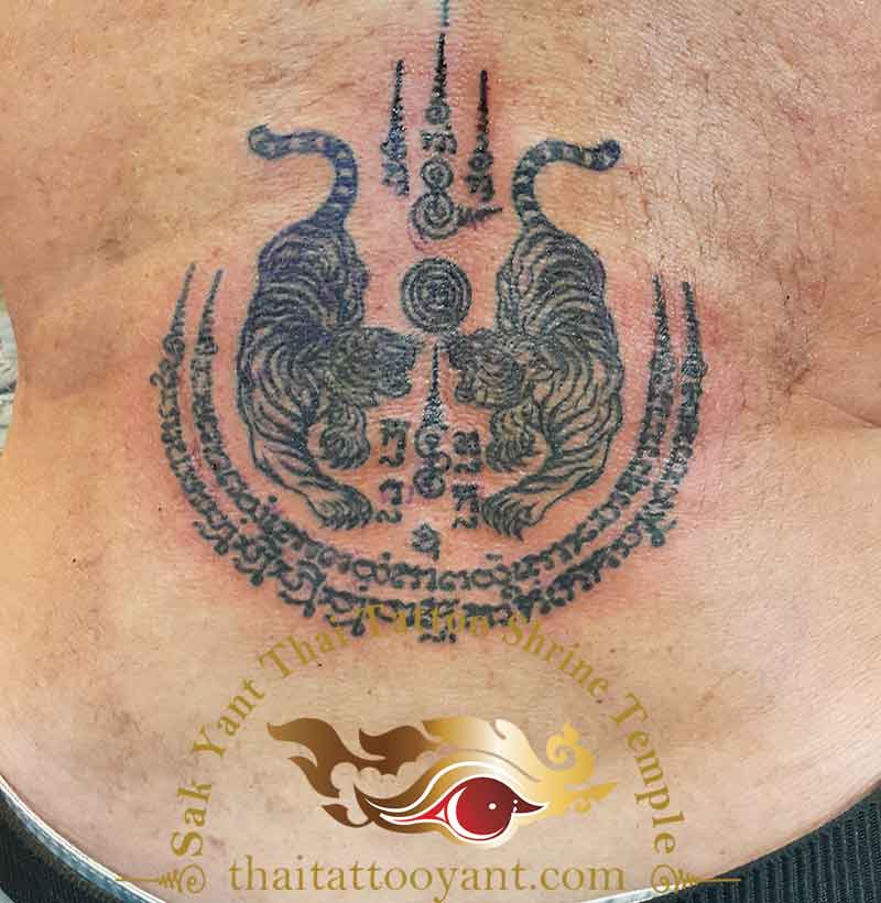 Suea Twin Tigers Sak Yant Thai Tattoo