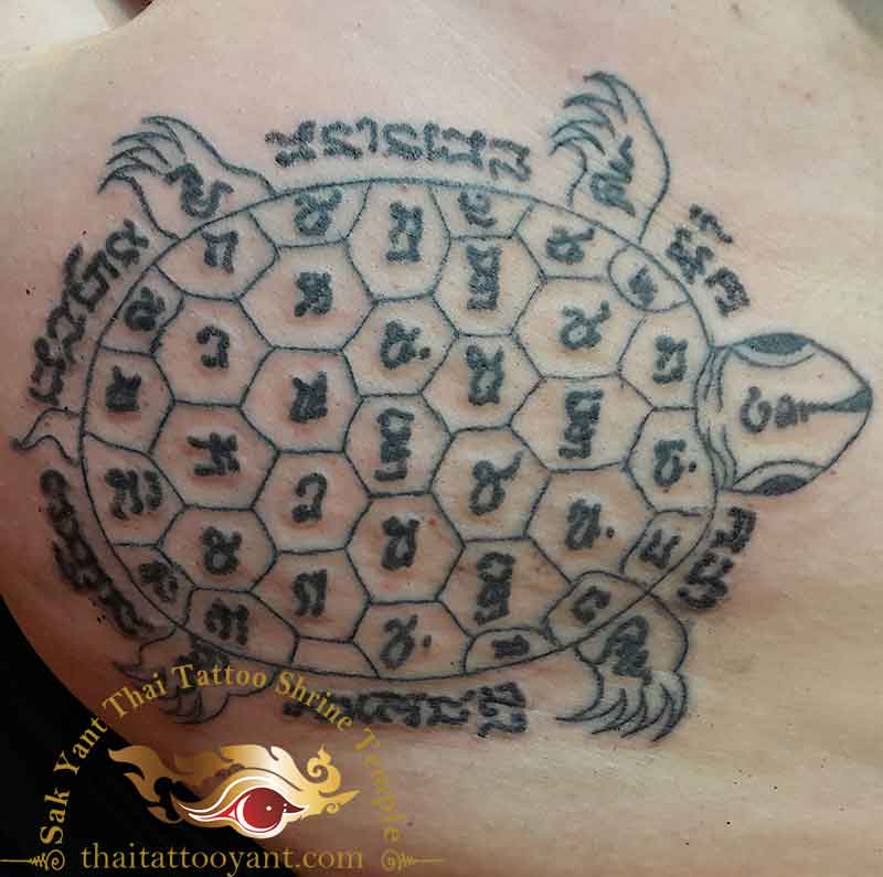 Turtle Thai Tattoo Sak Yant