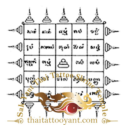 Bamboo Tattoo Thailand Maha Sawang Sak Yant