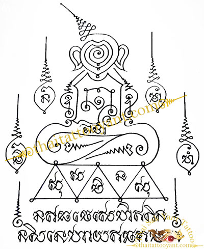 Bamboo Tattoo Thailand Pho Ngang Maha Sane Buddha Sak Yant Thai Tattoo