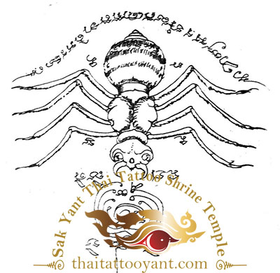 Bamboo Tattoo Thailand Spider Sak Yant