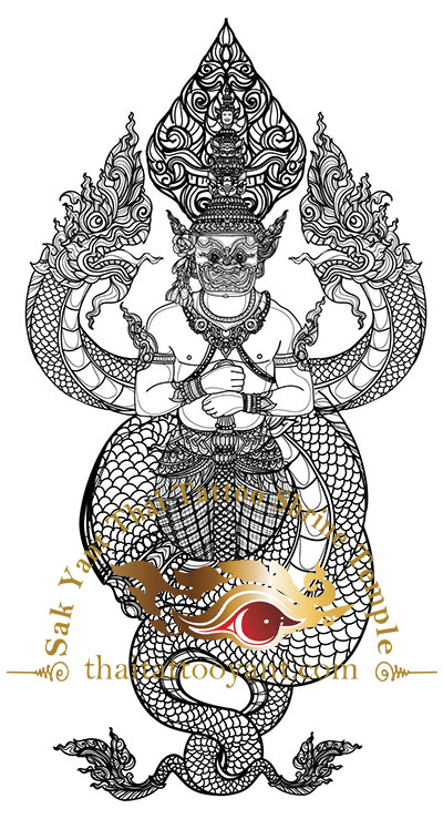 Bamboo Tattoo Thailand Thao Wessuwan Sak Yant God