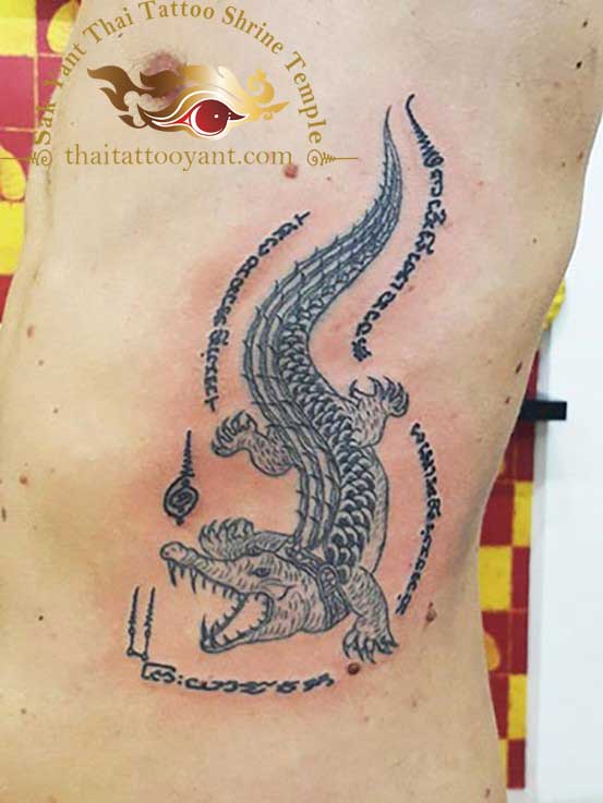 Crocodile Sak Yant Thai Tattoo