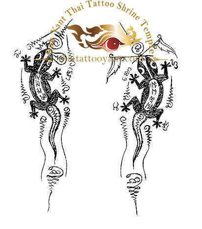 Geckos Bamboo Tattoo Thailand Sak Yant
