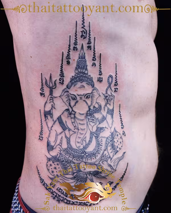 Ganesh Sak Thai Yant Tattoo
