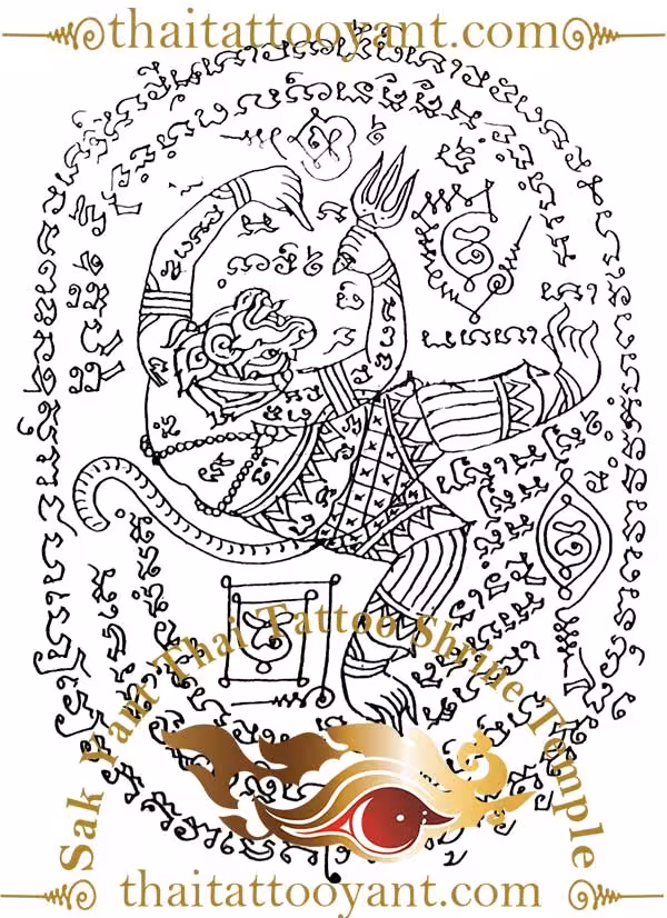 Sak Yant Hanuman Dancing