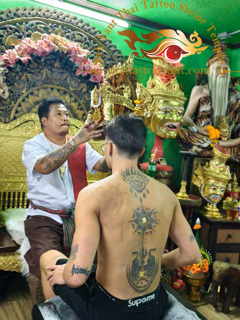 Sak Yant Thai Tattoo Thailand Master Ajarn Nak
