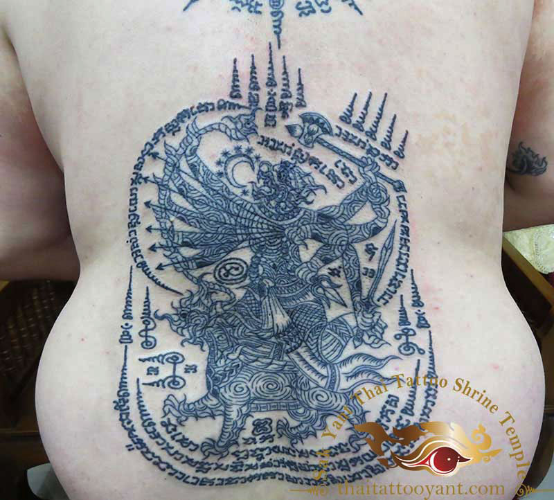 Yant Hanuman Song Sing Thai Tattoo Sak Yant Bangkok