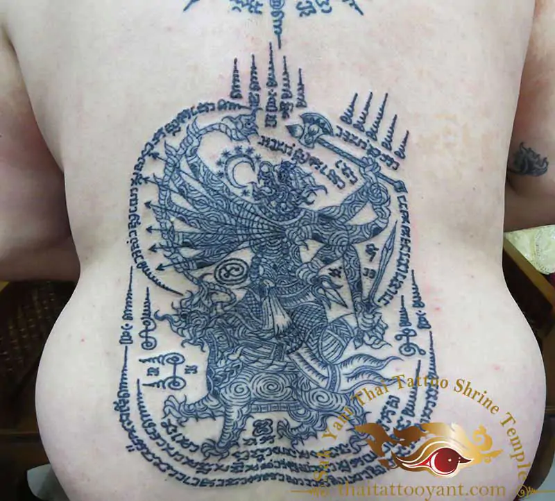 Yant Hanuman Song Sing Thai Tattoo Sak Yant Bangkok
