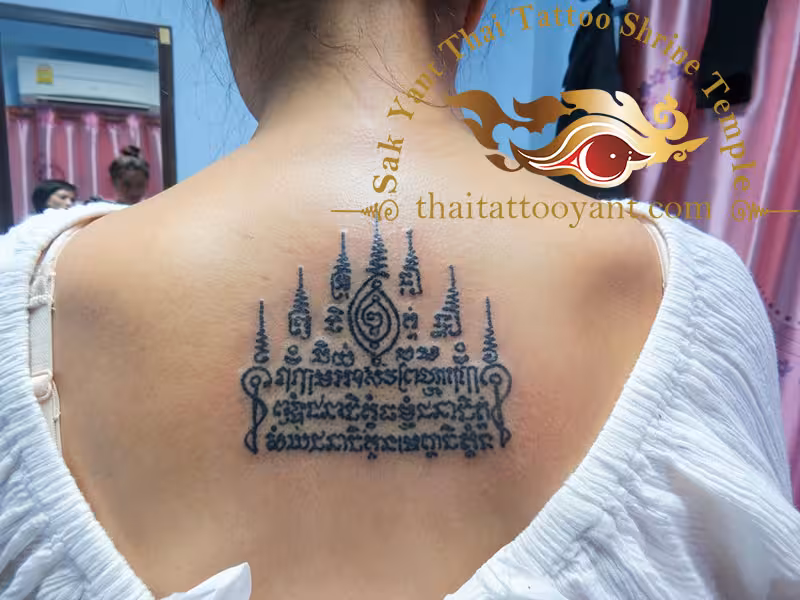 Sak Yant Thai Tattoo Grand Master Ajarn Bpom