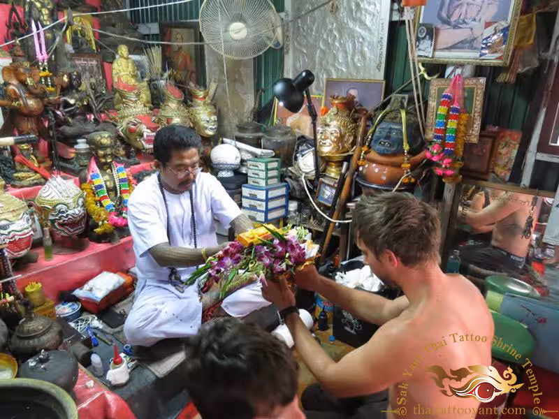 Ajarn Fu Blessings and Activation of Sak Yant Thai Tattoos