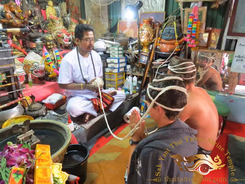 Ajarn Fu Blessings and Activation of Sak Yant Thai Tattoos