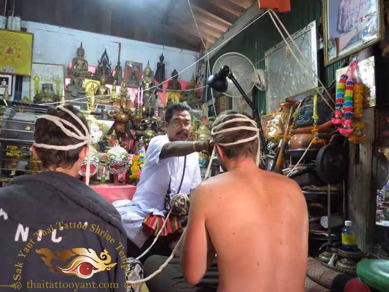 Ajarn Fu Blessings and Activation of Sak Yant Thai Tattoos