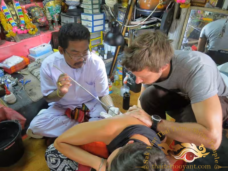 Ajarn Fu Master of Sak Yant Thai Tattoo