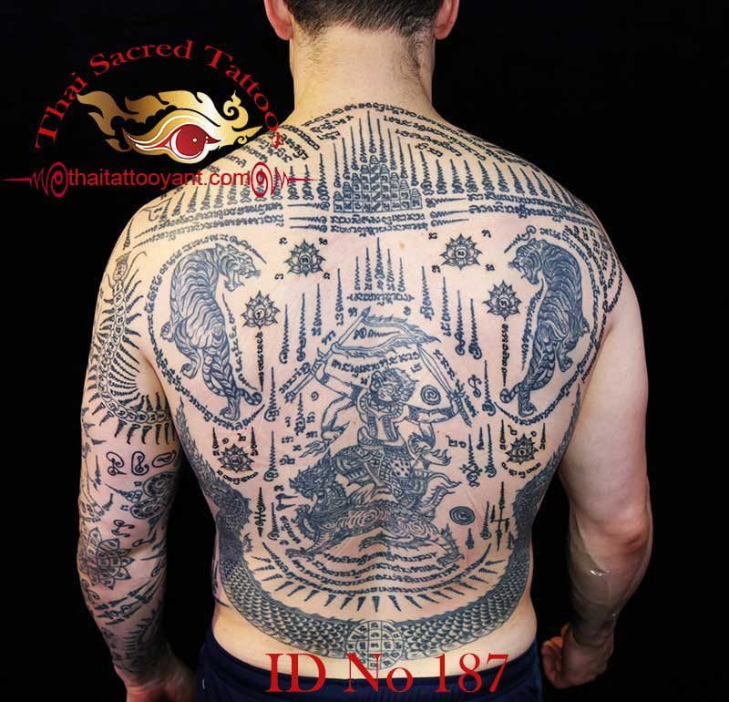 Thai Tattoo Yant full back piece ID No 187
