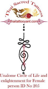 Unalome Circle of Life-Enlightenment Thai Tattoo ID No 205 Unalome Circle of Life-Enlightenment Thai Tattoo ID No 205